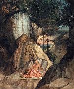 Lorenzo Lotto Penitent St Jerome painting